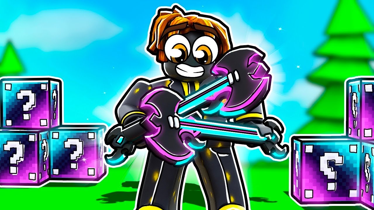 The GLITCHED LUCKYBLOCK Only Challenge...(Roblox BedWars)