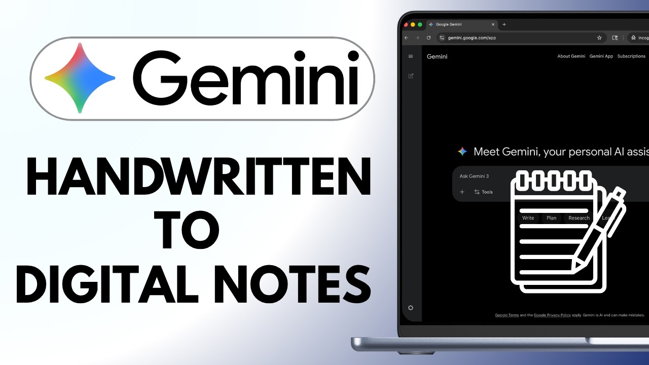 Как превратить рукописные заметки в учебное пособие с помощью Gemini | Расшифровка заметок с помо...