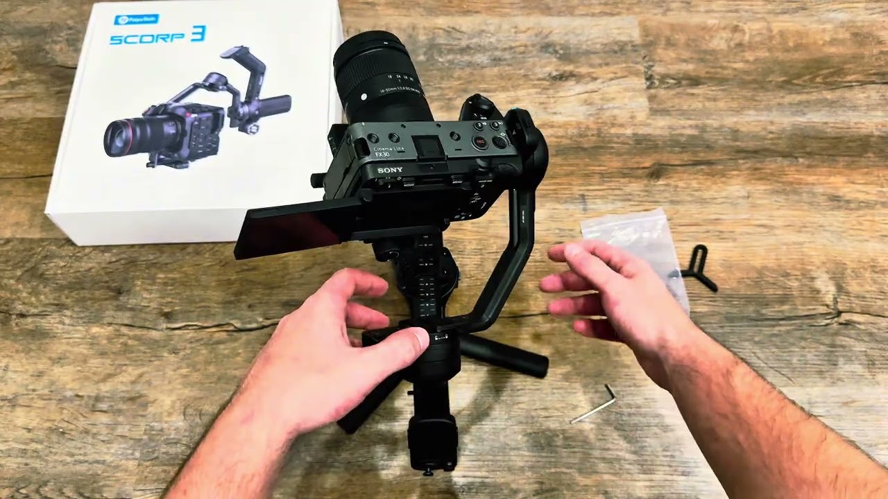 Feiyu SCORP 3 — Инструкция при первом использовании, установка , настройка. 