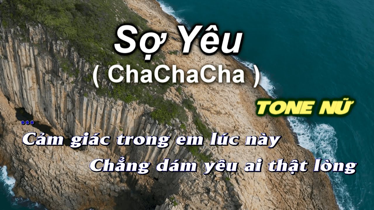 Karaoke | Sợ Yêu - Tone Nữ (ChaChaCha) | By Nhạc Việt