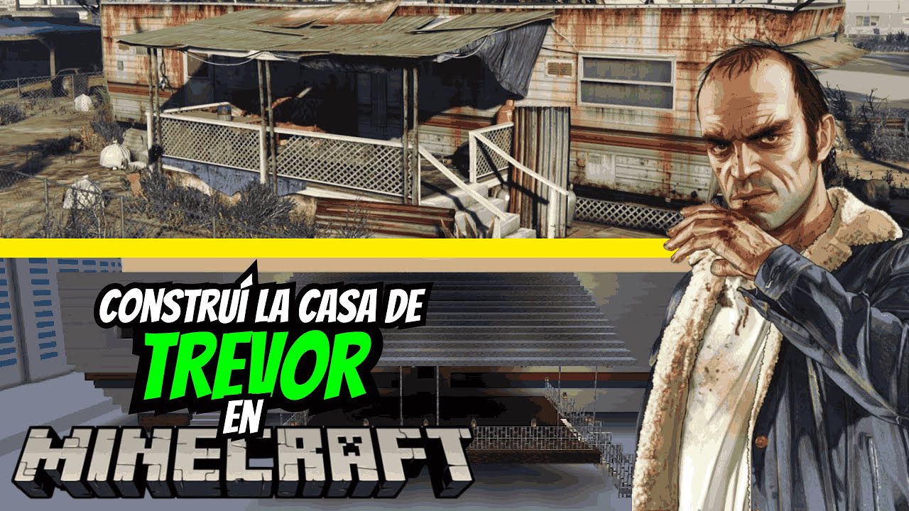 CONSTRUYO la CASA de TREVOR de GTA 5 en Minecraft