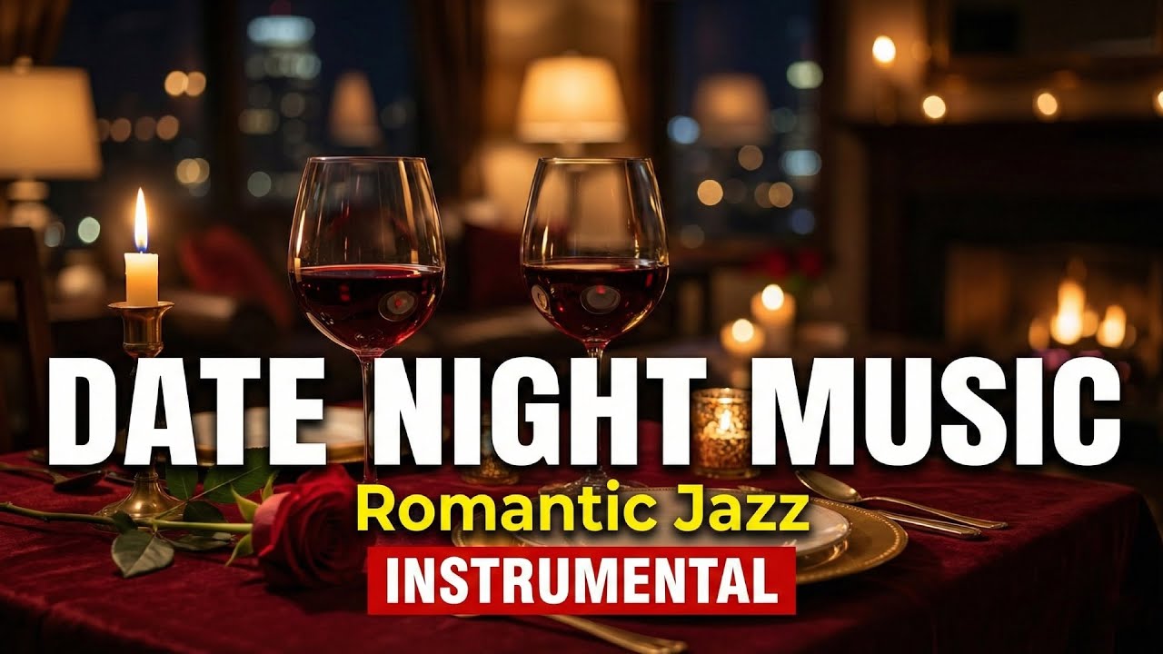 Date Night Songs | 12 Hours Romantic Jazz & Slow Piano Background Music for Dinner