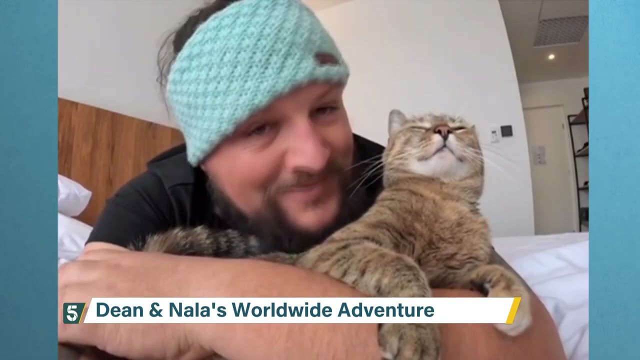 5 News catches up with Dean and his cat Nala | 5 News