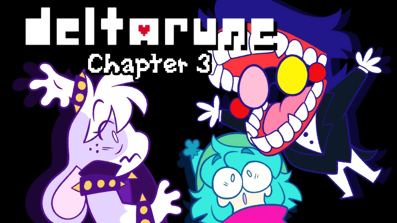 CAINE JUMPSCARE - DELTARUNE CH 3 WITH ASHLEY, MICHAEL & FRIENDS!!!