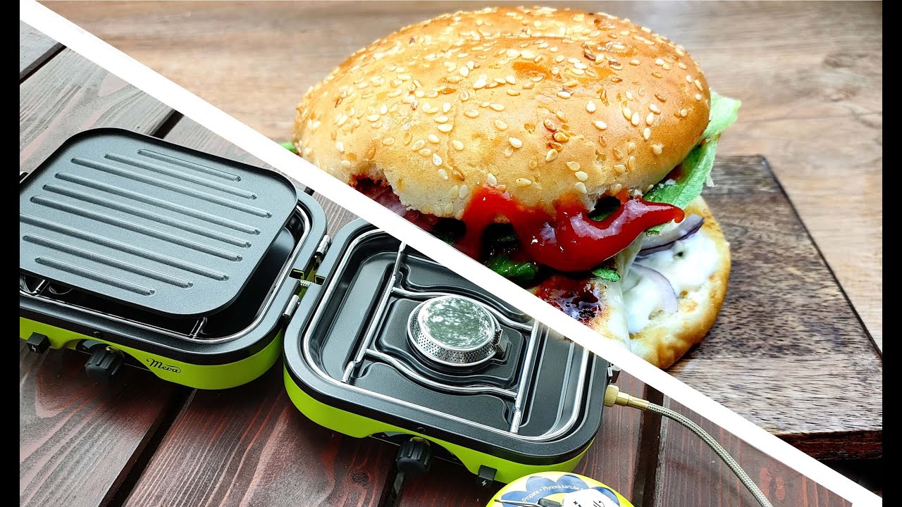 MEVA Dual Compact: Nejlepší kempingový vařič? Burger hotový za 10 minut!