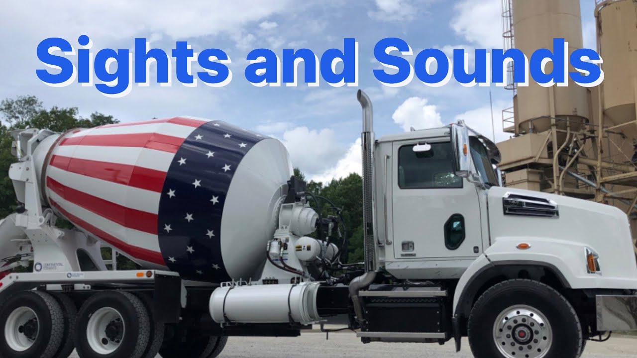 The Sights and Sounds of The Concrete Mixer Driver