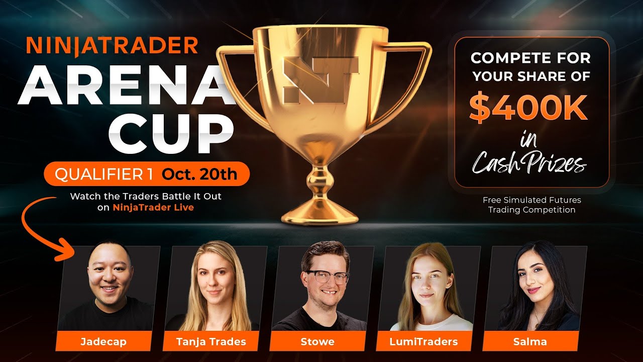 NinjaTrader Live | ARENA CUP DAY 1 w/ Jadecap, TanjaTrades, LumiTraders, Salma, and Stowe (10/20/25)
