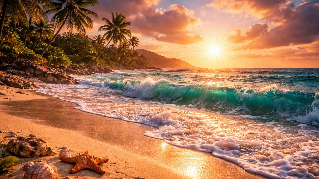 10 Hours of Ocean Waves 🌊 Relaxing Sea Sounds for Sleep, Stress Relief & Peaceful Nights