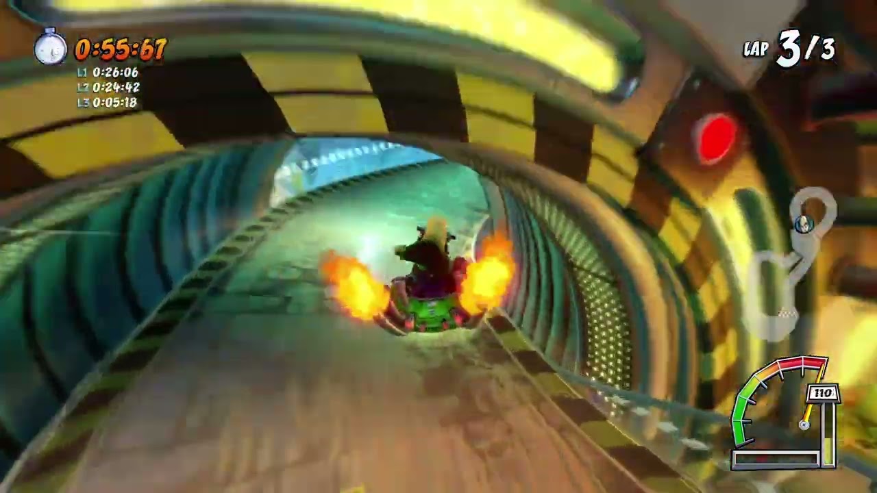 (CTR:NF) Roo's Tubes 22.68 Lap (NMG World Record)(Accel)
