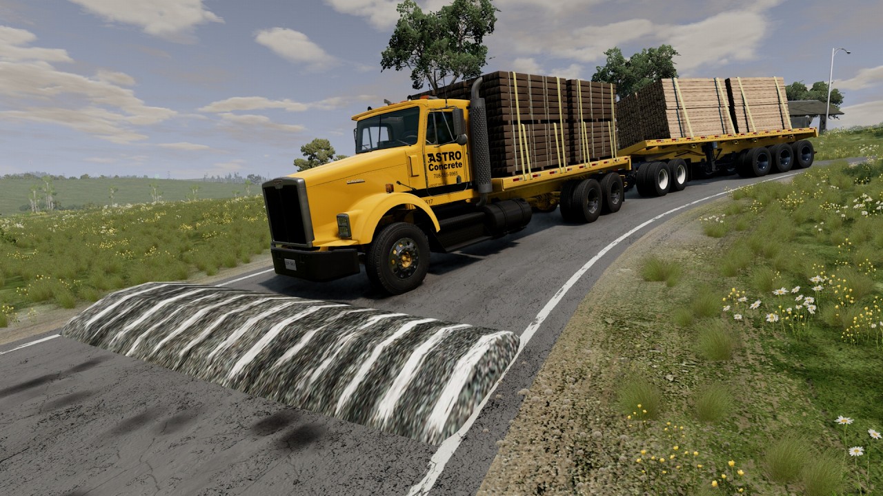 Trucks vs SpeedBump #145 - BeamNG.Drive