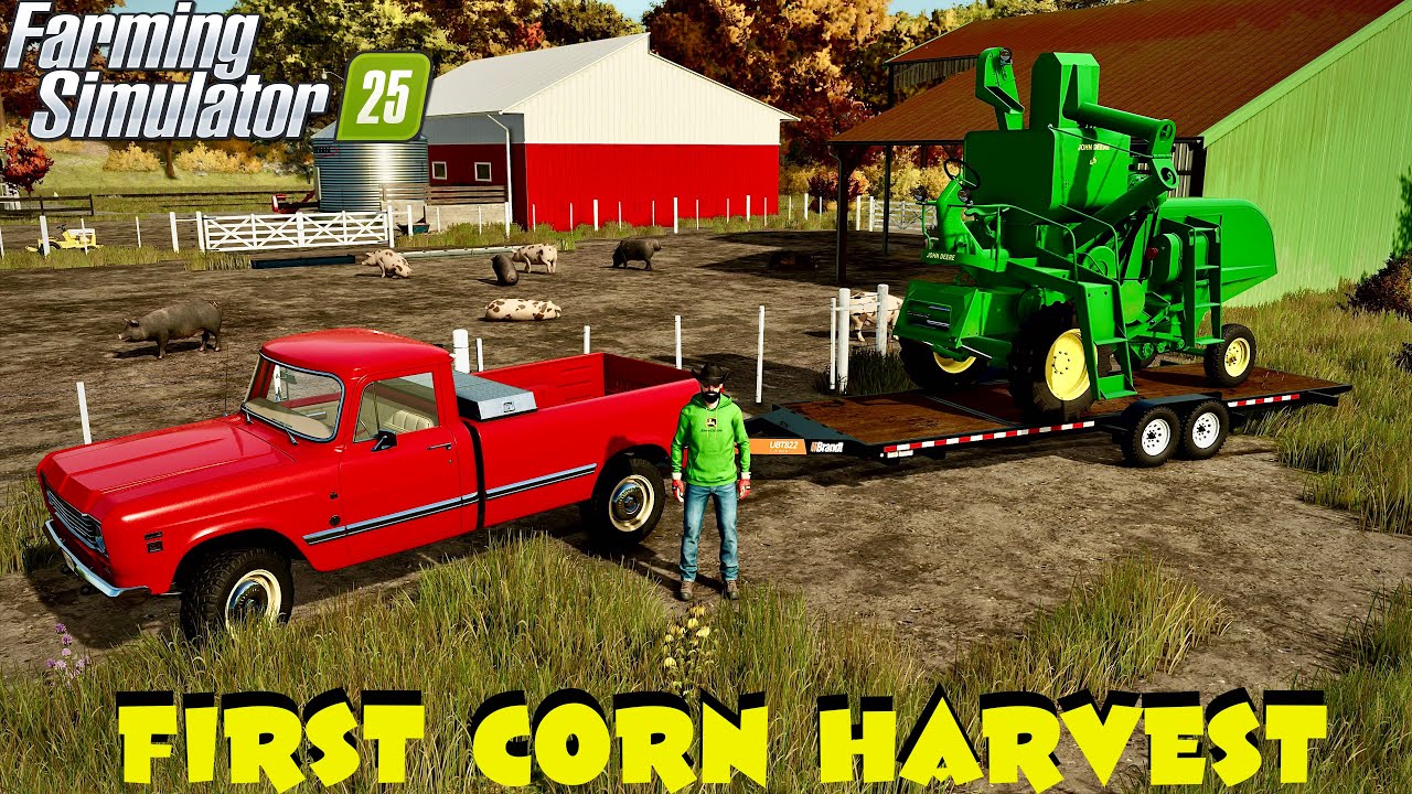 Farming Simulator 25 Corn Harvest Gameplay | Riverbend Springs Map