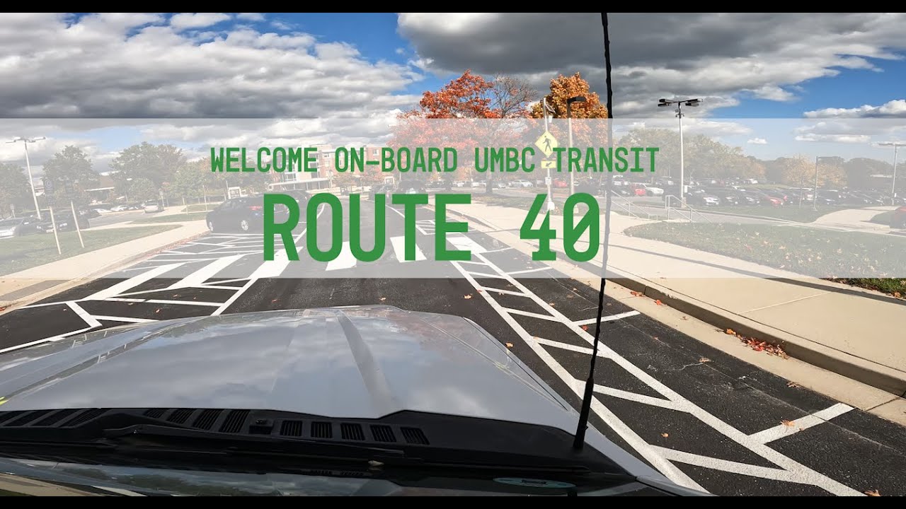 UMBC Transit Virtual Bus Ride - Route 40 #UMBCtransit #virtualride