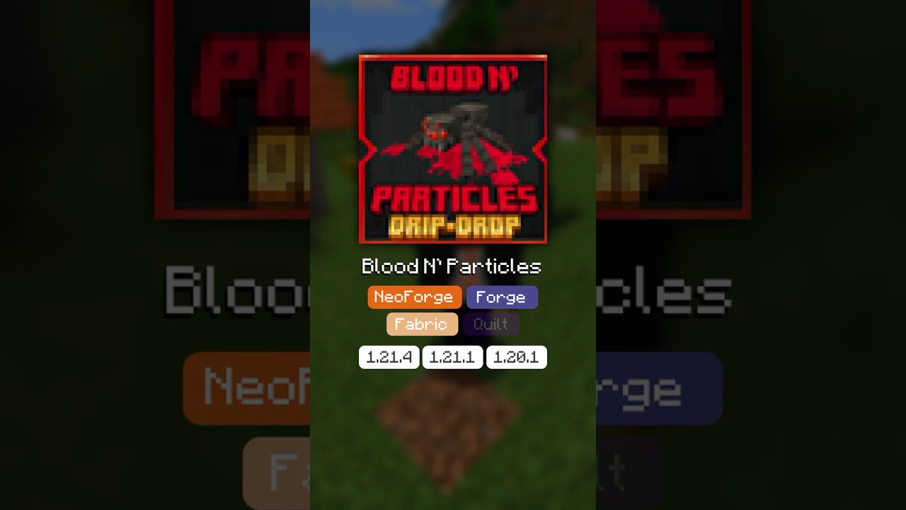 Blood N Particles Mod 1.3.6 - 1.3.8 - Брызги крови мобов и игроков  #майнкрафт #моды