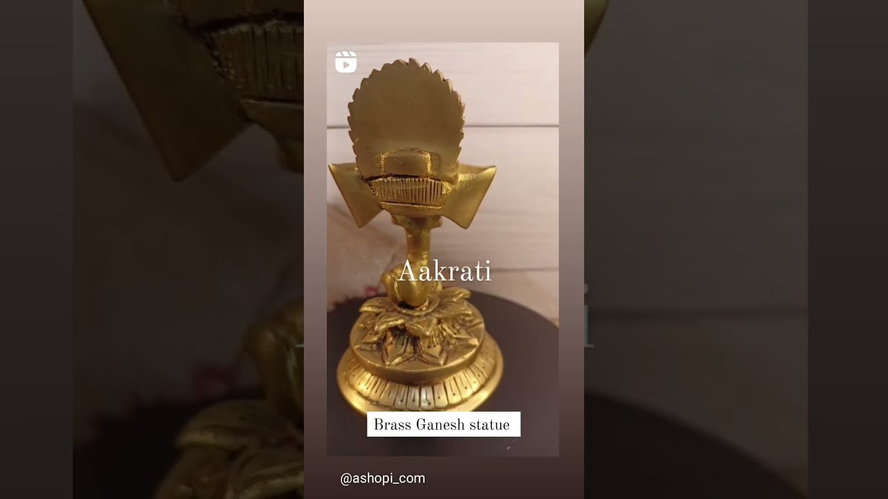 Brass Ganesh statue 
