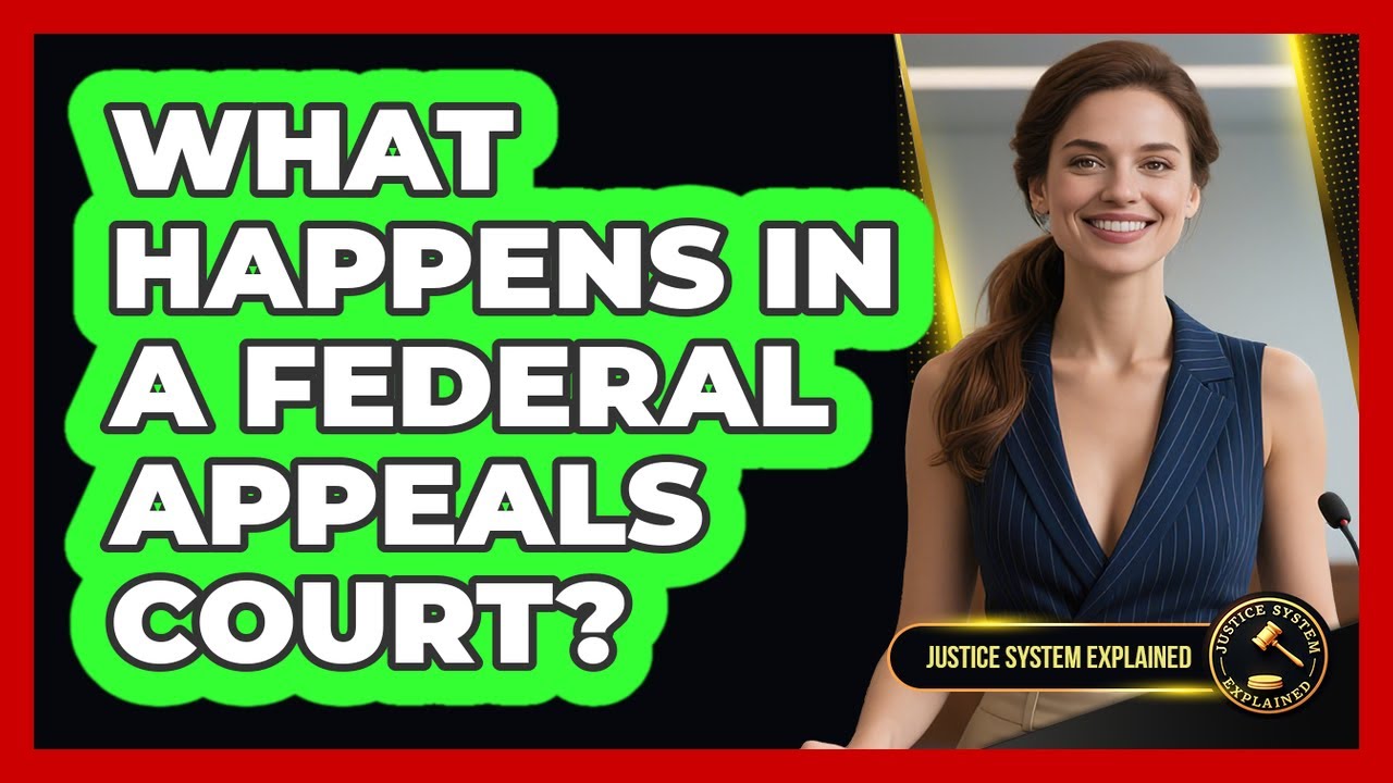 What Happens In A Federal Appeals Court? - Justice System Explained
