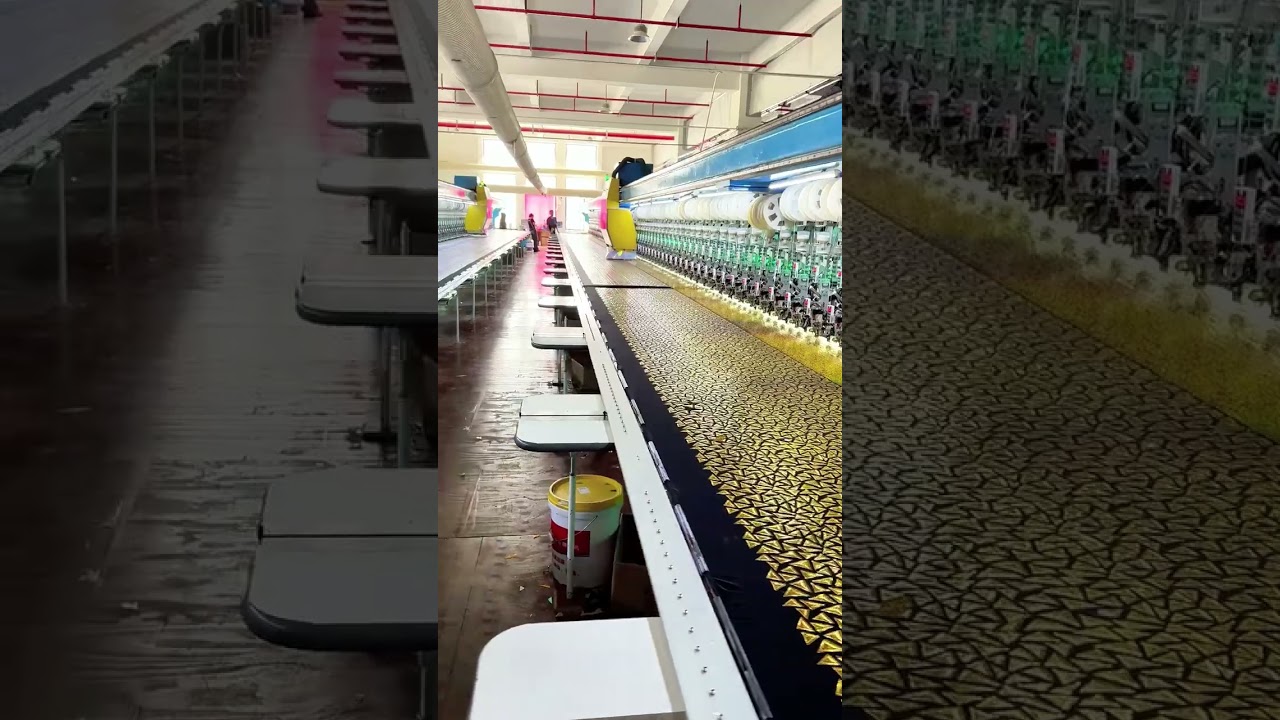Advanced Embroidery machine for net and pearl work full | process                       