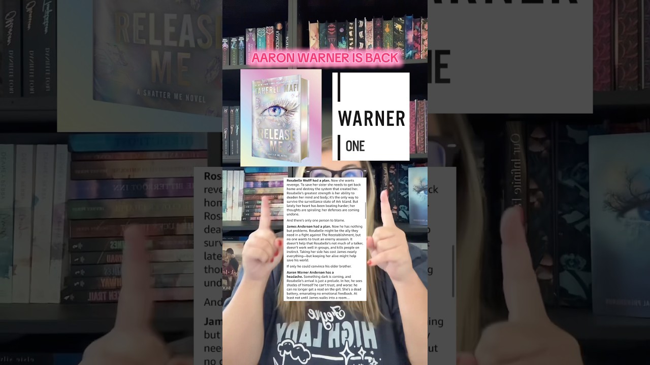 BOOKISH NEWS #aaronwarner #shattermeseries #taherehmafi #yafantasybooks #bookishnews #bookishgirl