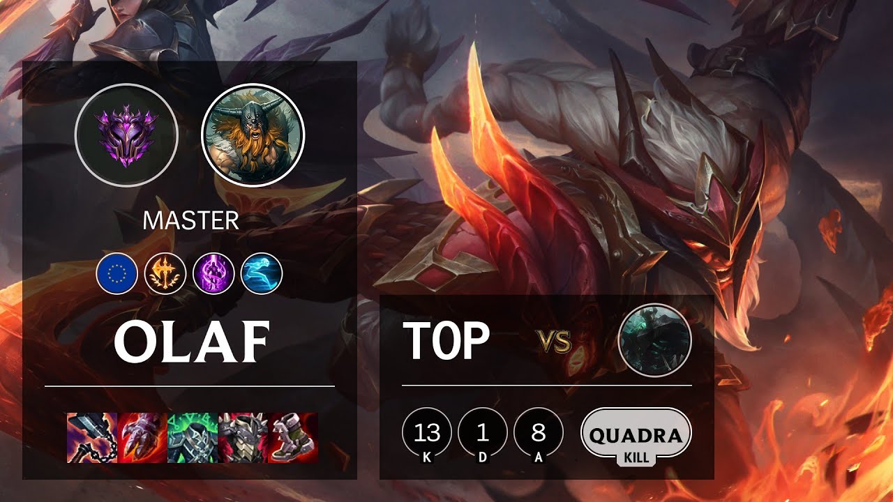 Olaf Top vs Mordekaiser - EUW Master Patch 11.15