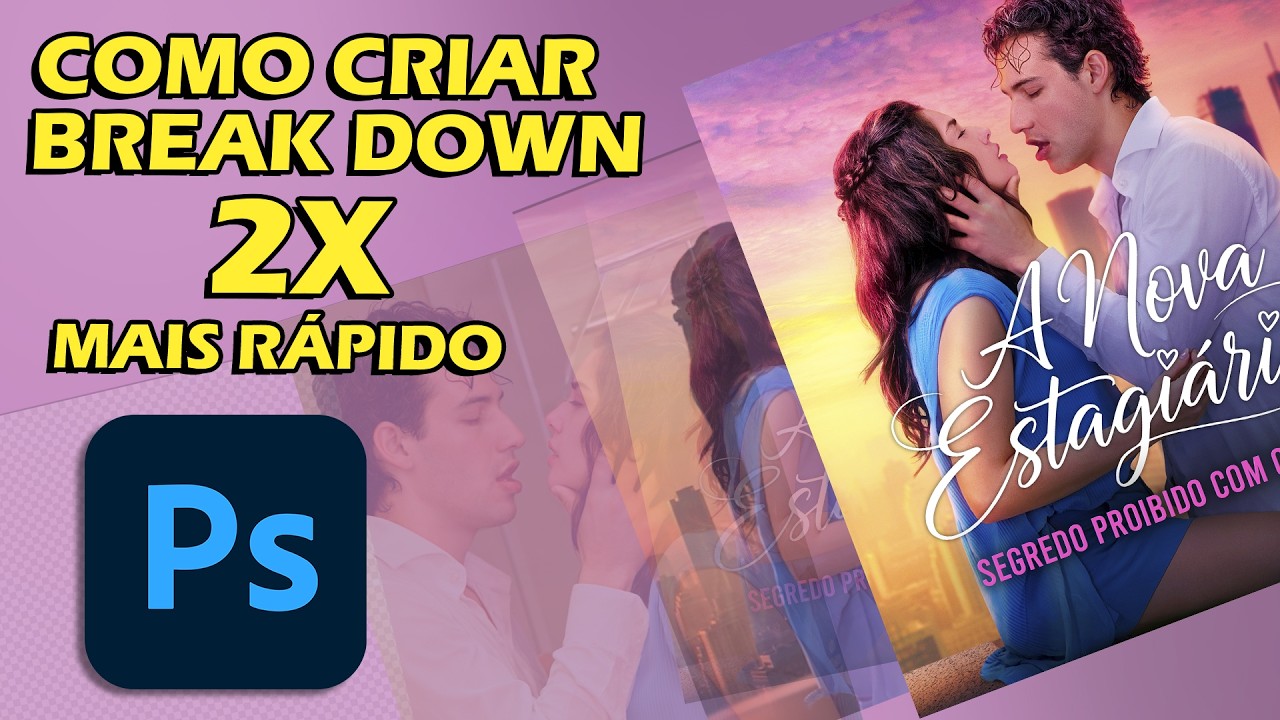 Como criar Break Down 2x mais rápido  #Photoshop #TutorialPhotoshop #DesignGrafico