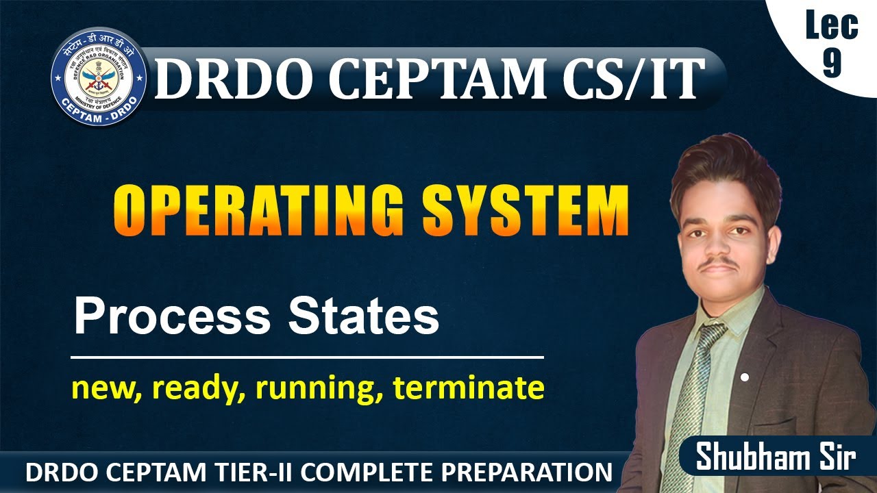 Process States in Operating System || DRDO CEPTAM Computer Science