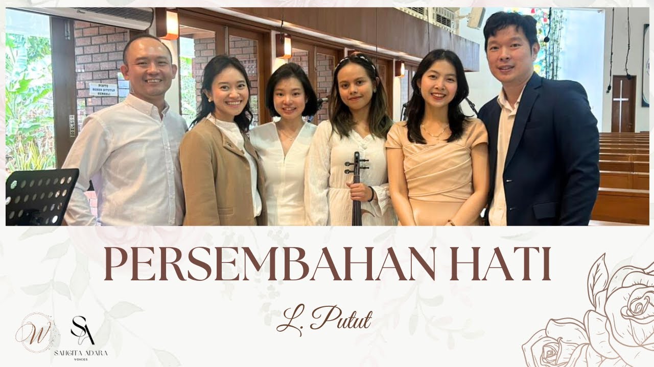 Persembahan Hati with harp and violin #sangitaadara 