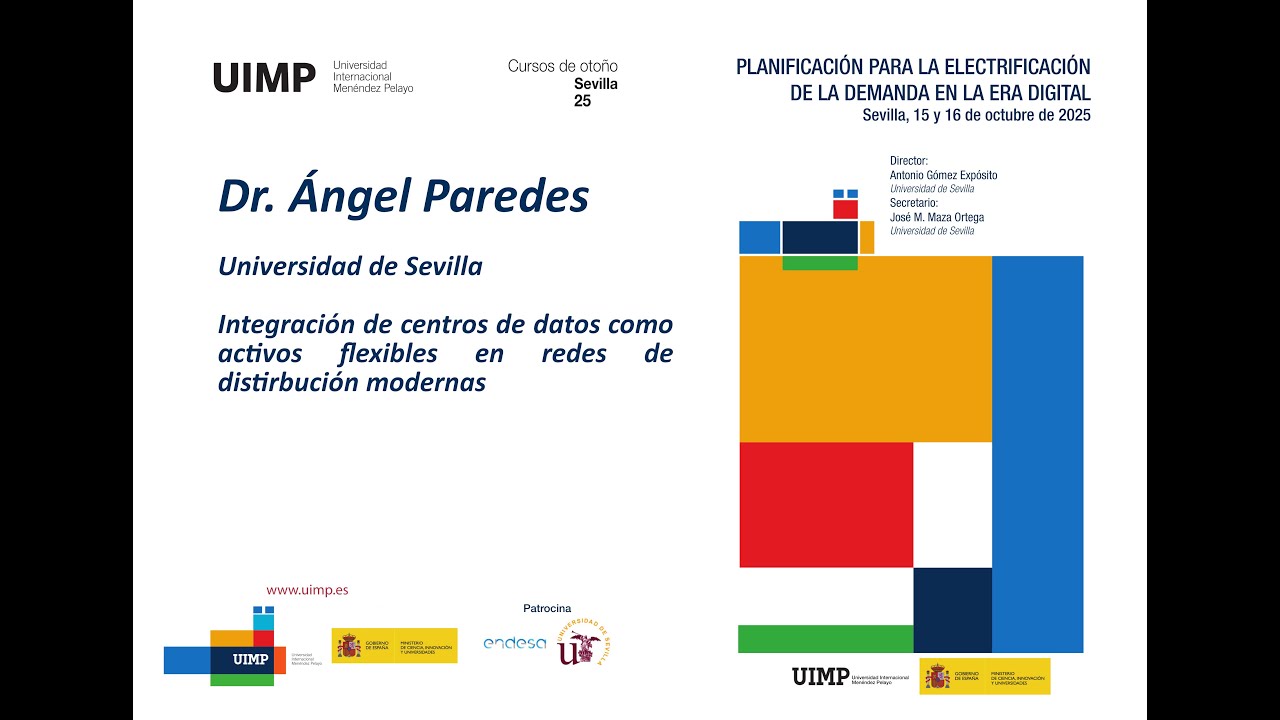 Integración de centros de datos como activos flexibles... - Dr. Ángel Paredes
