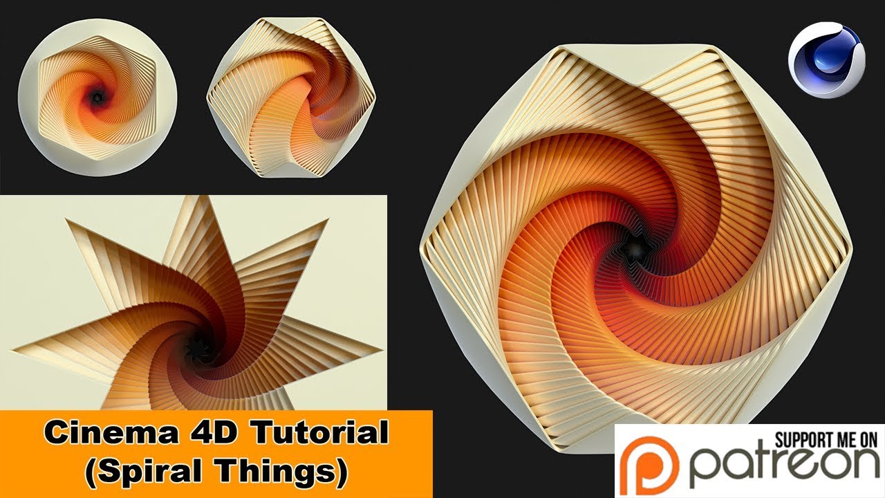 Spiral Things (Cinema 4D Tutorial)