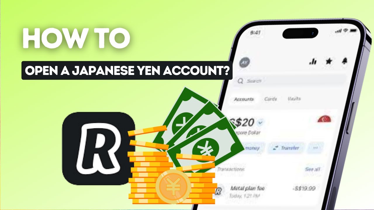 How to open a Japanese yen bank account on Revolut?