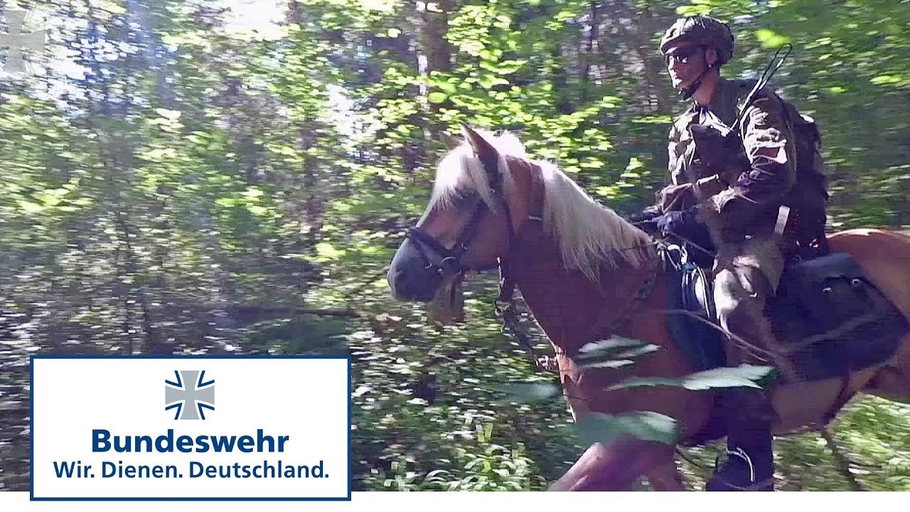 Taktische Ausbildung beim Reitzug der Bundeswehr