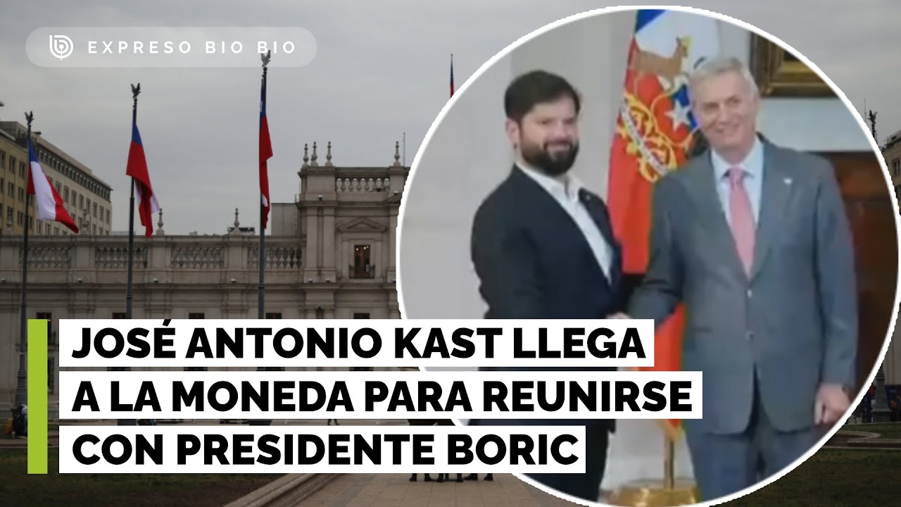 Kast llega a La Moneda para reunirse con el Presidente Boric tras amplio triunfo en el balotaje