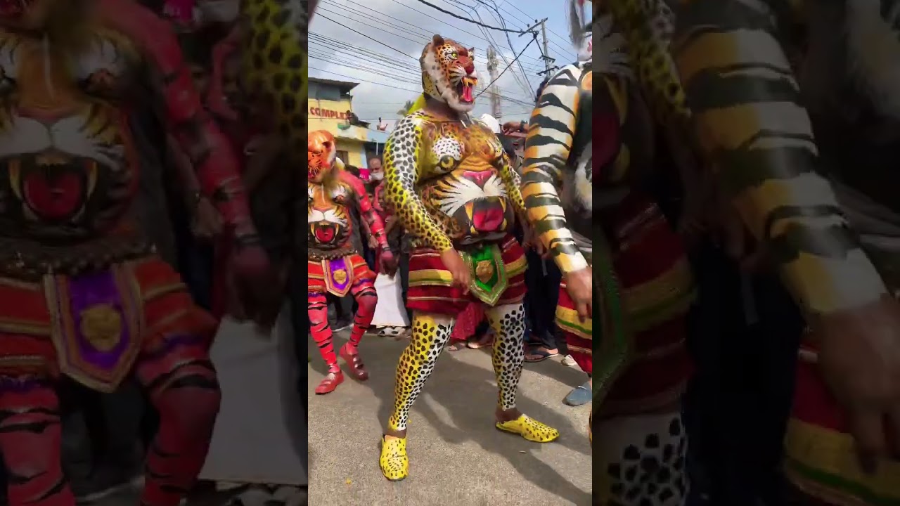 Pulikali festival Thrissur Kerala