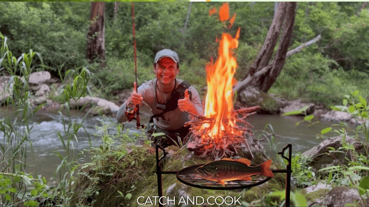 Small mouth fishing. Catch and Cook