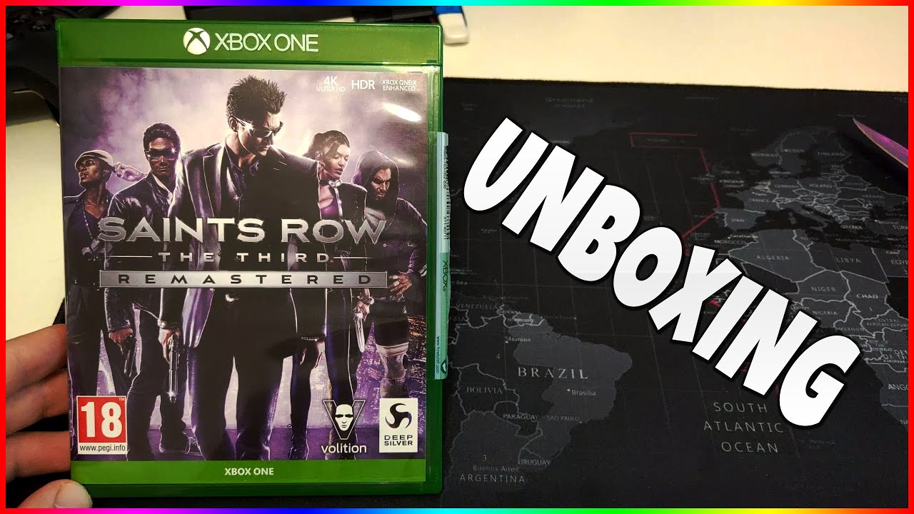 Unboxing: Saints Row The Third Remastered Unboxing Xbox One X + Gameplay 60fps