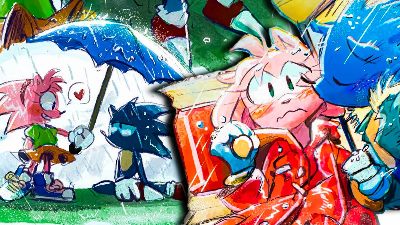 LOVE IN THE RAIN 🌧️💗( SONIC COMIC DUB) #sonamy #sonic #fyp #comicdub #voiceover #sonicthehedgehog