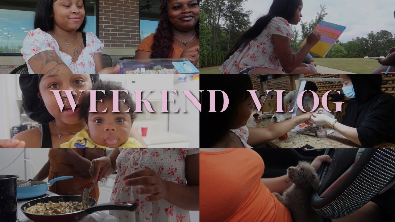 𝗬𝗢𝗨𝗡𝗚 𝗠𝗔𝗠𝗔 𝗪𝗘𝗘𝗞𝗘𝗡𝗗 𝗩𝗟𝗢𝗚♥|new pup, painting , cooking w bf, church , nails+ toes