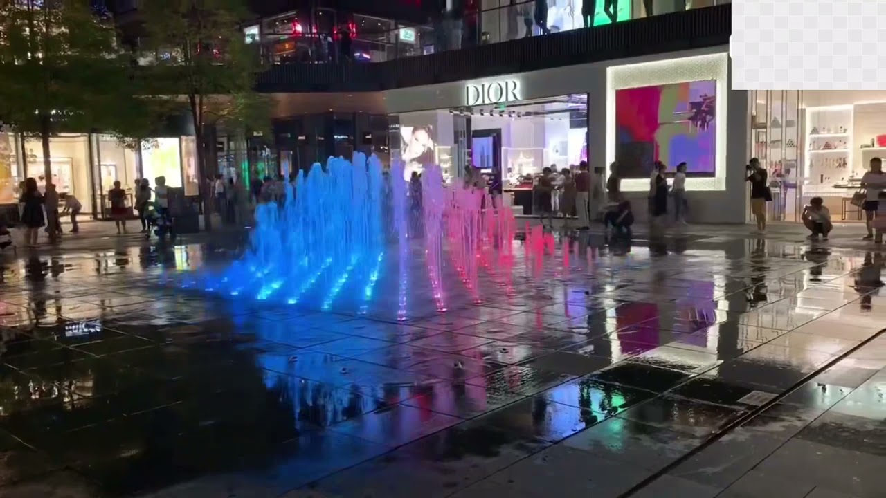 Dry Fountain at Sino-Ocean Taikoo Li Chengdu ( at Night)