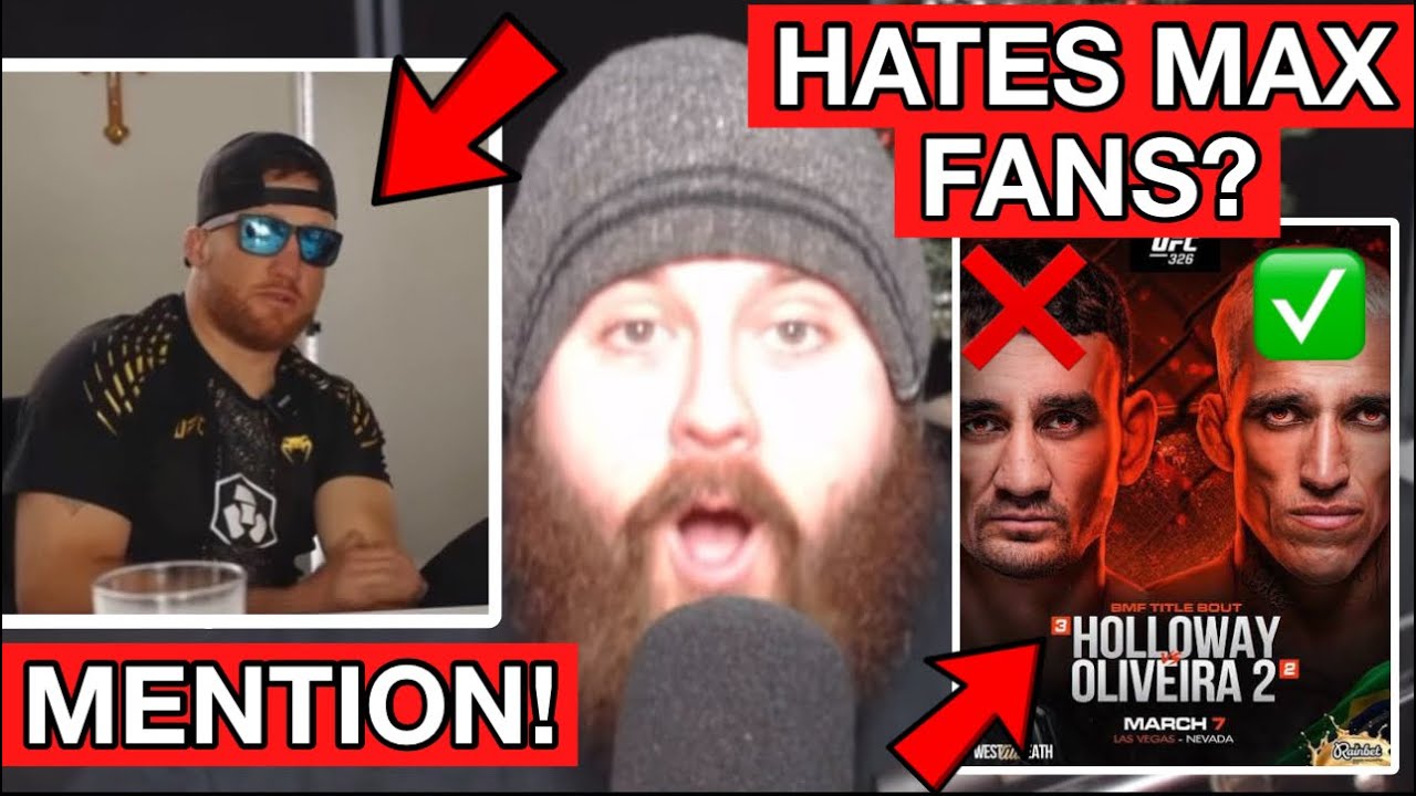 The MMA Guru REACTS To Justin Gaethje MENTIONING Him + RAGES At Max Holloway FANS OVER OLIVEIRA PICK