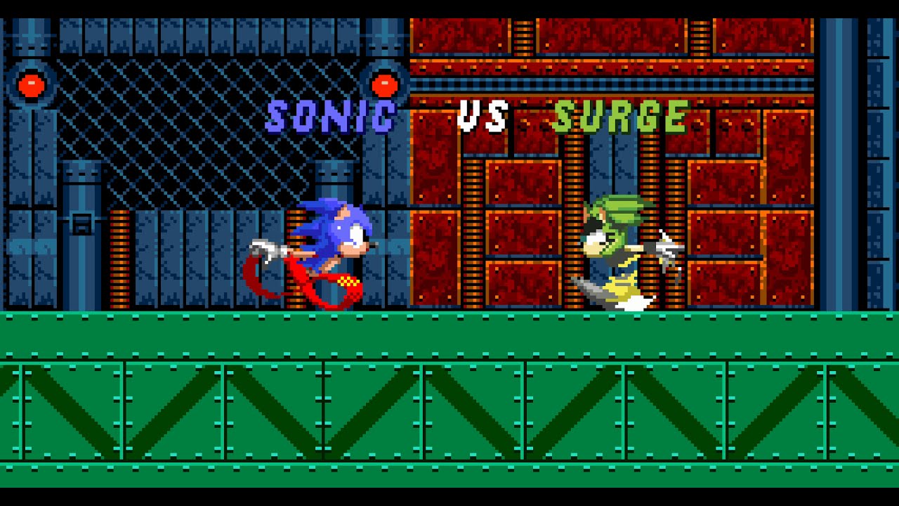 Sonic Vs Surge (Sprite animation)