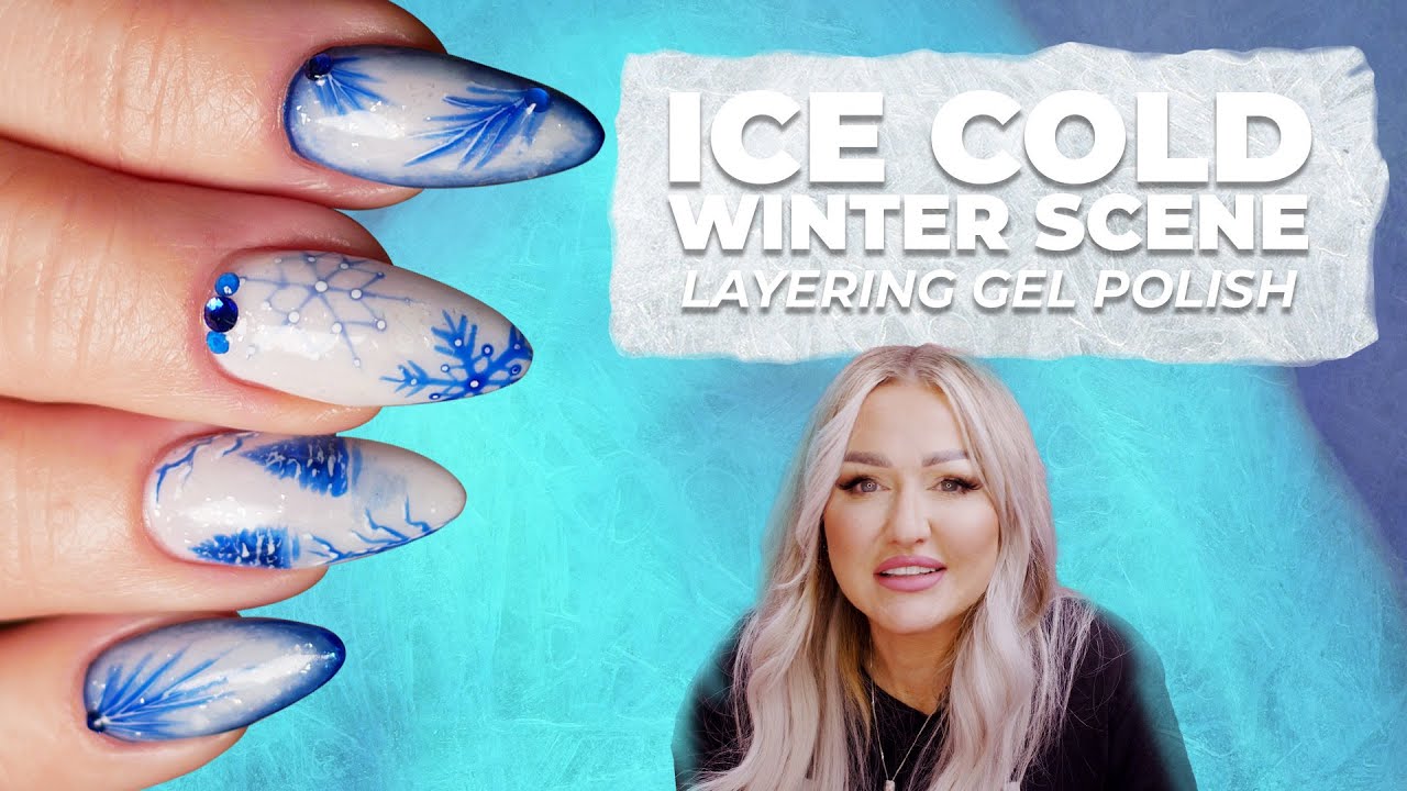 Winter Nails with Gel Polish Layering Technique