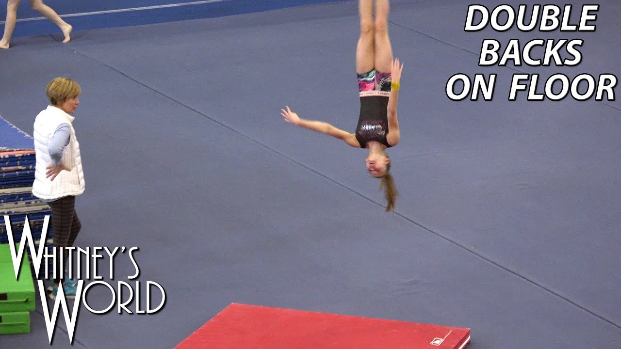 Double Backs on Floor | Whitney Bjerken Gymnastics