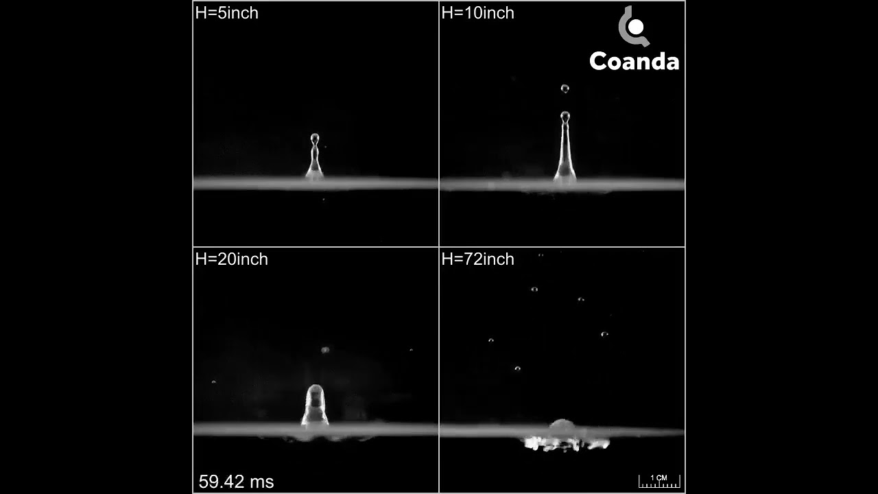 Coanda - 04 - High Speed - Water Droplets - Fluid Dynamics