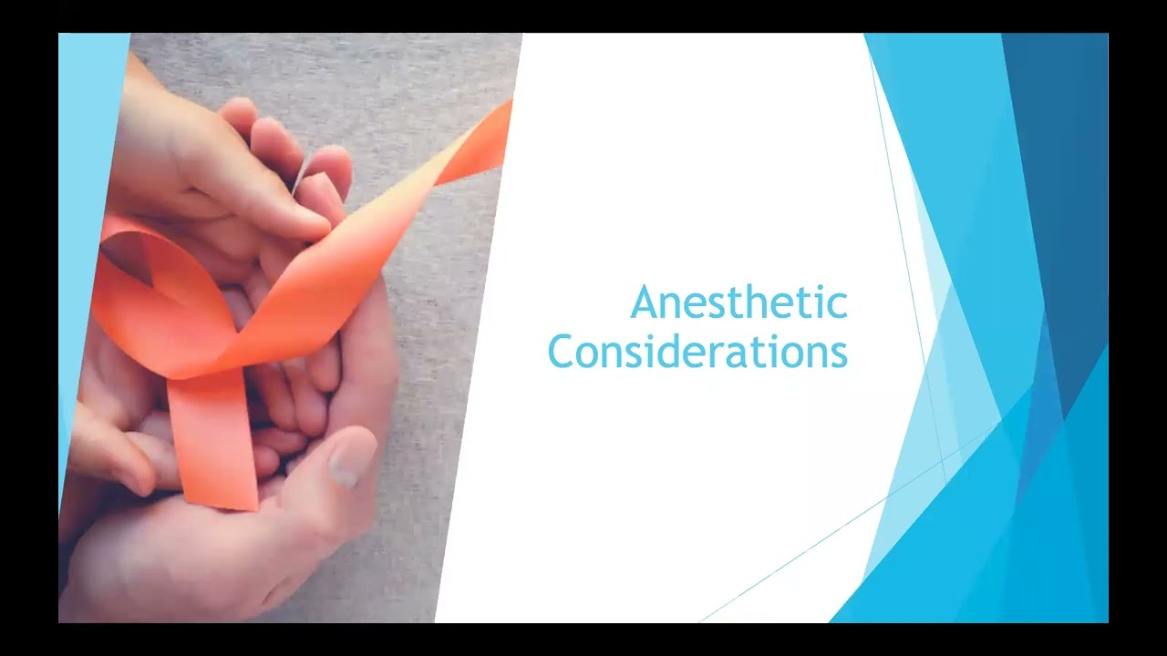 Anesthetic considerations for Multiple Sclerosis