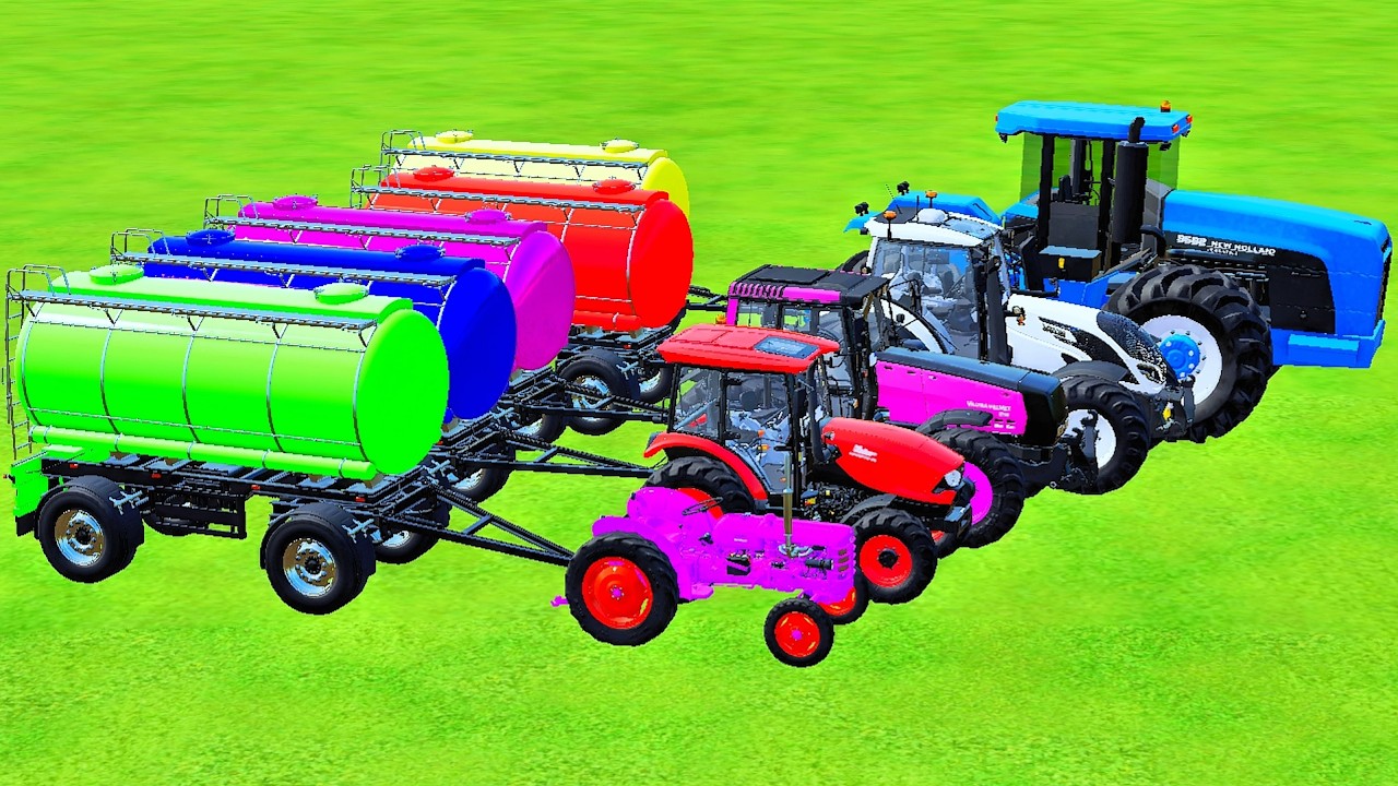 Mini To GIANT TRACTOR And TANKERs VS PARKOUR Hard | Farming Simulator 22 #10