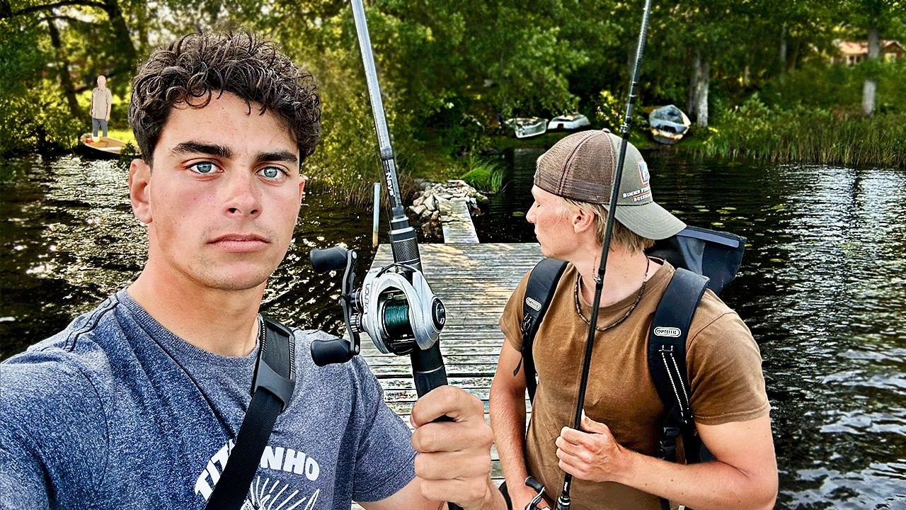 NACHBAR lässt uns seinen TEICH ABFISCHEN! 😵🦈 Angeln am Privatsee