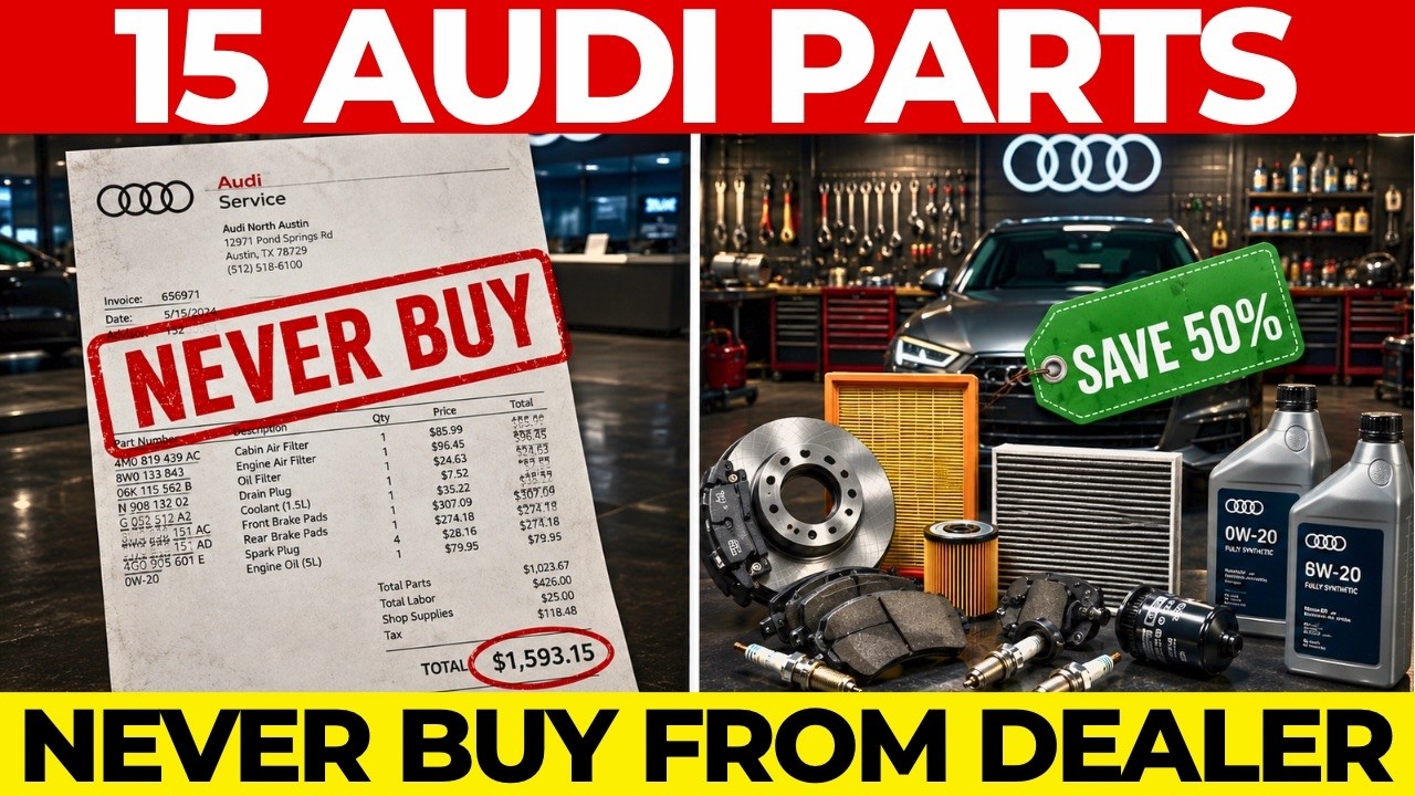 15 Audi Parts You Should NEVER Buy From the Dealership (And Where to Get Them Half Price)