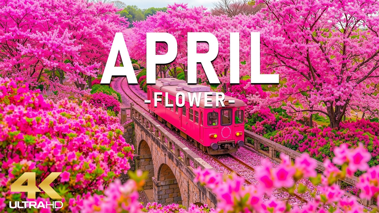Spring April 2026 &ndash; The Peak Bloom Season 4K 🌸 Cherry Blossoms, Lavender Hills & Peaceful Morning