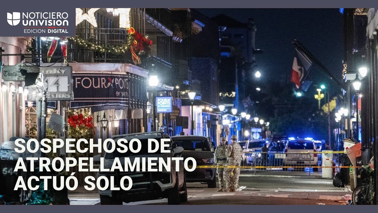 Atropellamiento masivo en Nueva Orleans: FBI dice que el sospechoso actuó solo