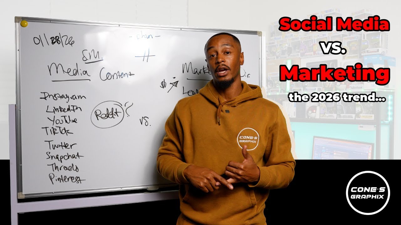 The 2026 trend on social media vs. marketing // Matthew Cone X Cone's Graphix