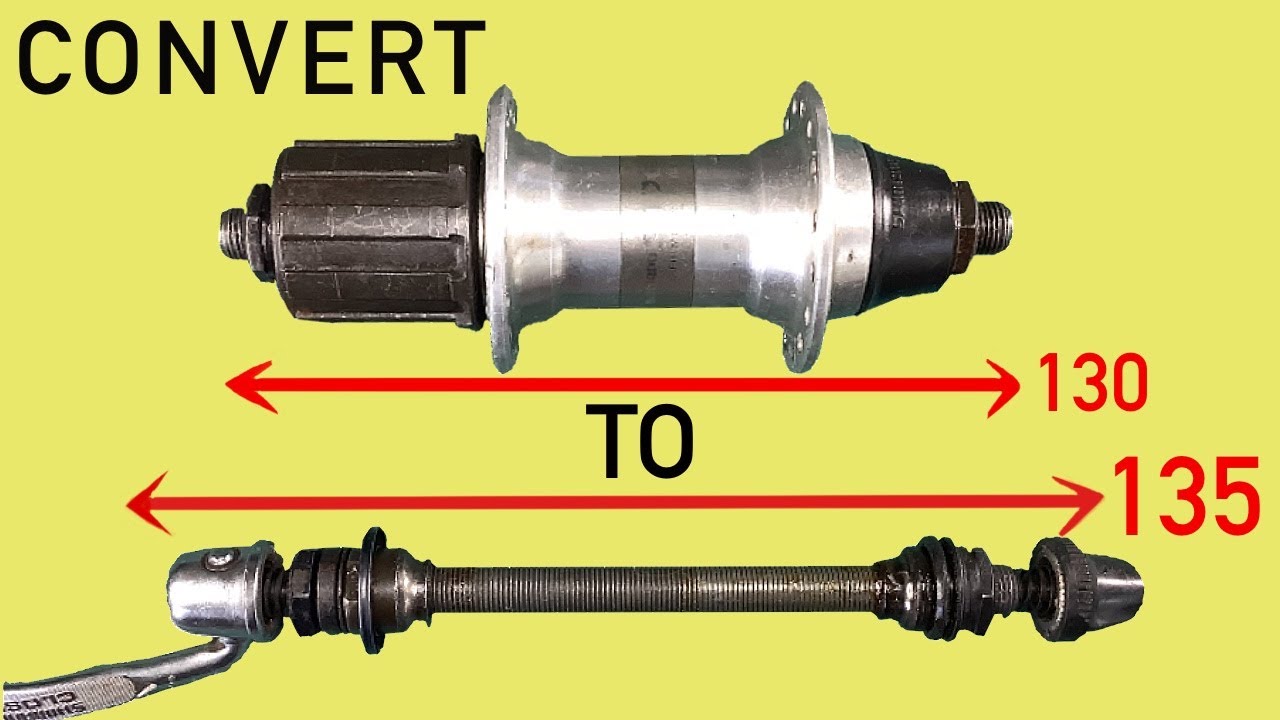Converting a Shimano hub 130 to 135mm wheel