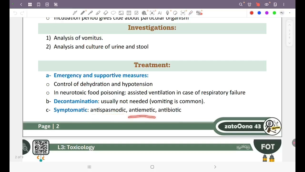 L3 Toxo : Food poisoning (FOT 43)